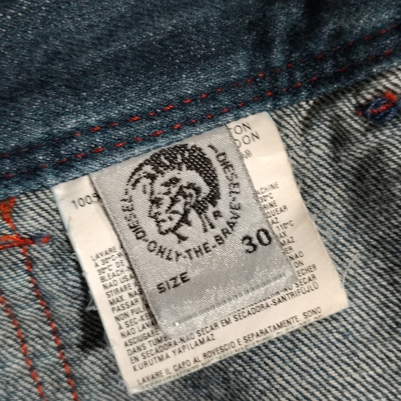 Diesel Y2K Vintage Hipper Wide Leg Jeans Women's 30 Retro Low Rise Button Fly - Picture 7 of 9